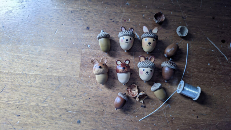 Figurki z żołędzi – proste inspiracje DIY